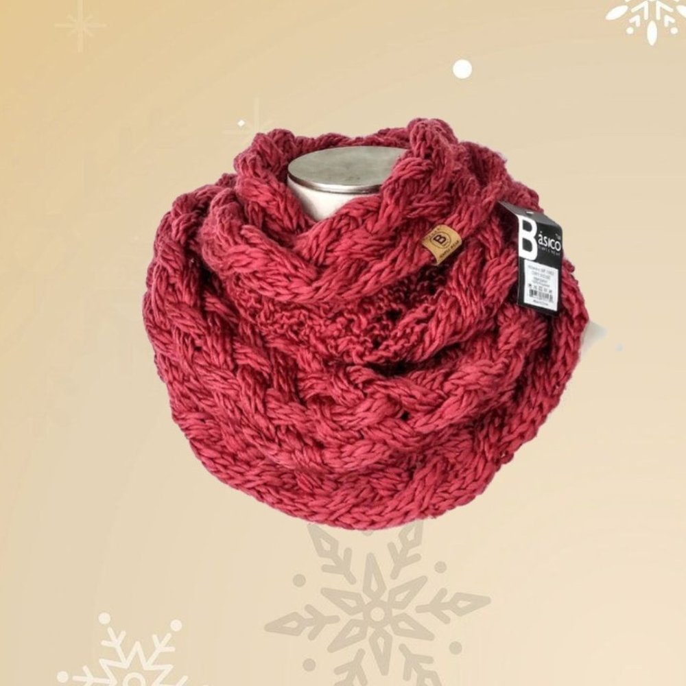Basico Winter Chunky Wide Infinty Scarf